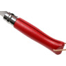 Нож OPINEL №8 TREKKING, нержавеющая сталь, красный, с чехлом 001890