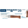 Нож OPINEL №9, для устриц, нержавеющая сталь, рукоять из дерева бука 001616
