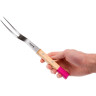 Вилка для нарезания мяса OPINEL №124, деревянная рукоять, нержавеющая сталь, 002131