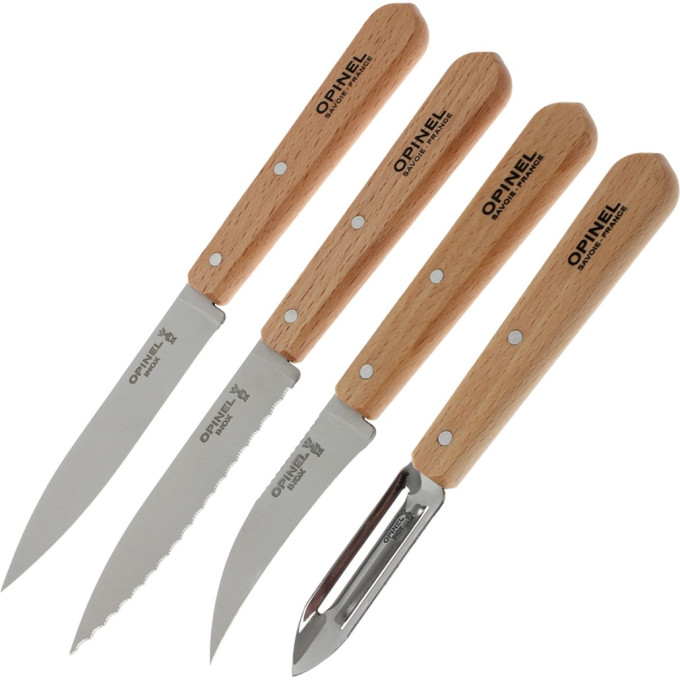 Набор ножей OPINEL LES ESSENTIELS нержавеющая сталь, рукоять бук 001300