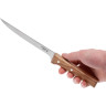 Нож филейный OPINEL №121, деревянная рукоять, нержавеющая сталь, 001821