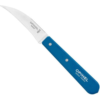 Нож столовый Opinel №114, деревянная рукоять, блистер, нержавеющая сталь, синий