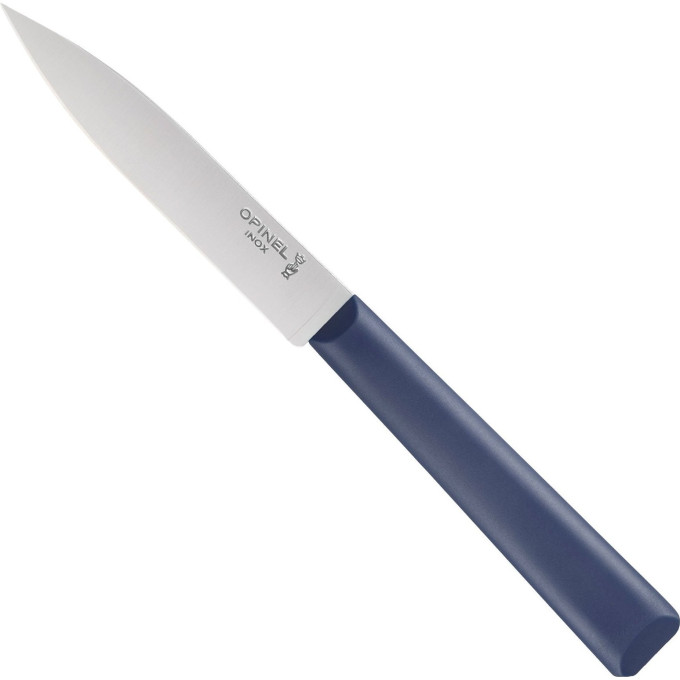 Нож столовый Opinel №312, пластиковая рукоять, блистер, нержавеющая сталь, темно-синий 002350