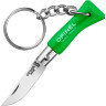 Нож-брелок Opinel №2, нержавеющая сталь, зеленый 002273