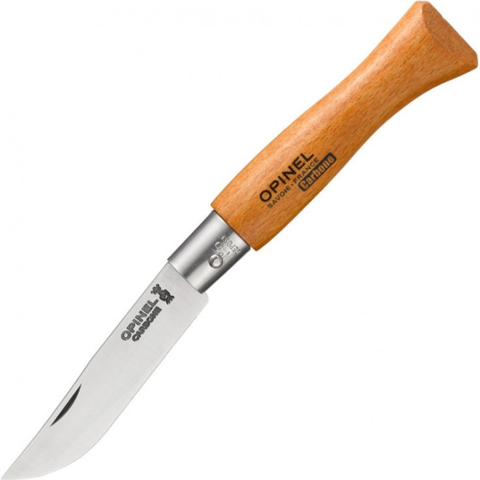 Нож OPINEL №5, углеродистая сталь, рукоять из дерева бука 111050