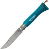Нож OPINEL №6 TREKKING, нержавеющая сталь, бирюзовый 002200