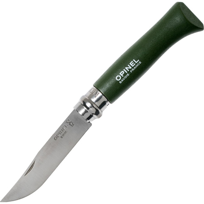 Нож OPINEL №8 TREKKING, нержавеющая сталь, хаки, блистер 001980