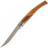 Нож филейный OPINEL №10, нержавеющая сталь, рукоять оливковое дерев, чехол, деревянный футляр 001090