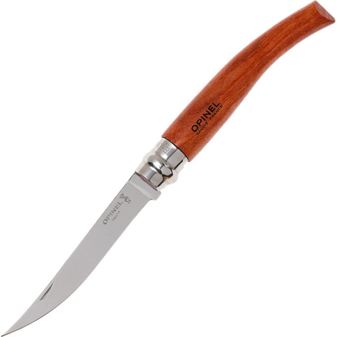 Нож филейный OPINEL №10, нержавеющая сталь, рукоять бубинга 000013