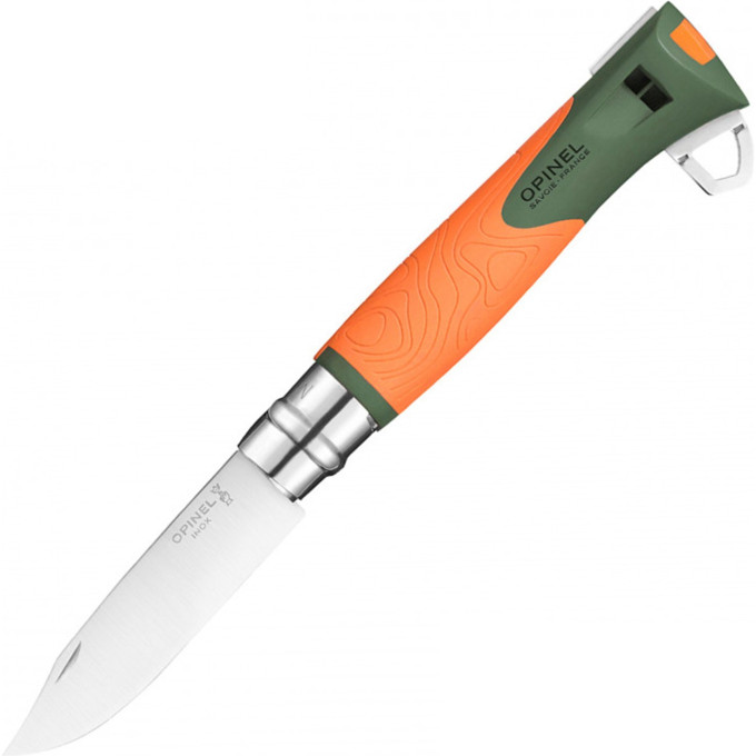 Нож OPINEL №12 EXPLORE, хаки, блистер 002143