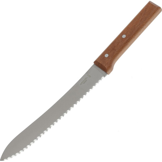 Нож для хлеба OPINEL №124, деревянная рукоять, нержавеющая сталь, 001816