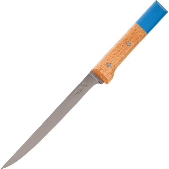 Нож филейный OPINEL №121, деревянная рукоять, нержавеющая сталь, 002128