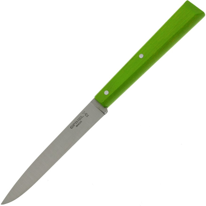 Нож столовый OPINEL №125, нержавеющая сталь, зеленый 001586