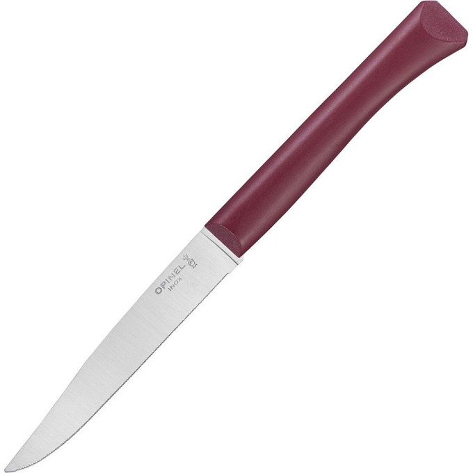 Нож столовый OPINEL N°125, полимерная ручка, нерж, сталь, темно-красный. 002196