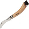 Нож грибника OPINEL №8, нержавеющая сталь, рукоять бук, коробка 001252