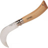 Нож садовый OPINEL №10, нержавеющая сталь, с изогнутым лезвием, блистер 000657