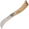 Нож садовый OPINEL №8, нержавеющая сталь, с изогнутым лезвием, блистер 000656