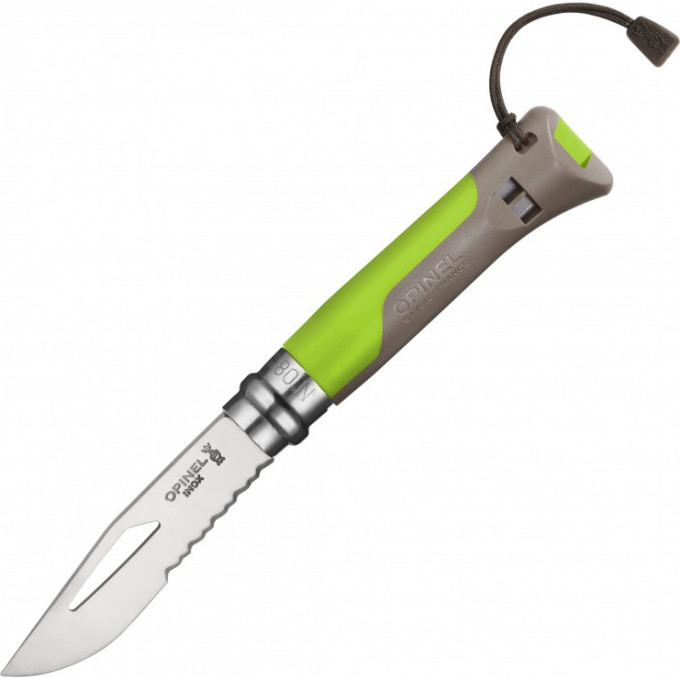 Набор-дисплей OPINEL, 14 ножей №8 OUTDOOR EARTH из нержав стали, 7 красных + 7 зеленых 001840