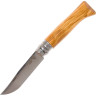 Нож OPINEL №6, нержавеющая сталь, рукоять из оливкового дерева в картонной коробке 002023