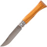 Нож OPINEL №8, нержавеющая сталь, рукоять из оливкового дерева в картонной коробке 002020