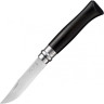 Нож OPINEL №8, нержавеющая сталь, рукоять из эбенового дерева 002015