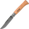 Нож OPINEL №8, нержавеющая сталь, рукоять из бука, чехол, картонная коробка 001089