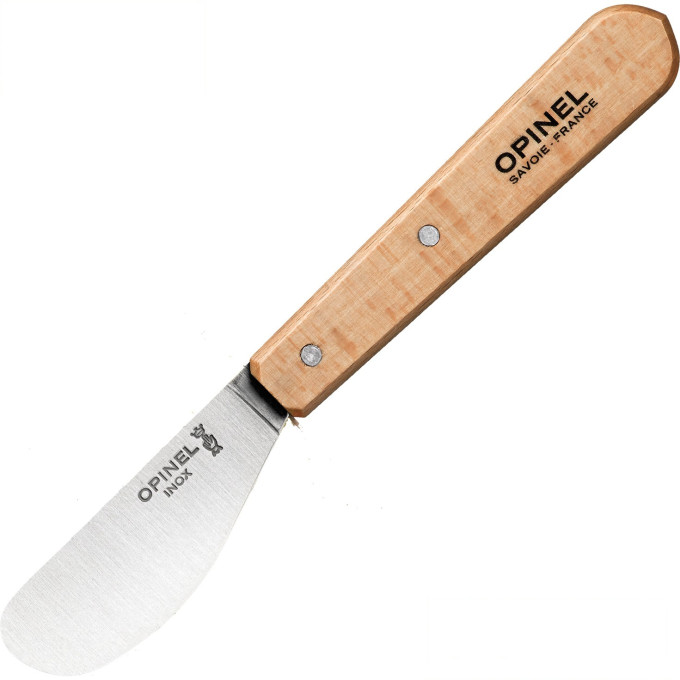 Нож для масла OPINEL №117, деревянная рукоять, блистер, нержавеющая сталь, 001933
