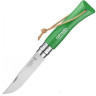 Нож Opinel №7 Trekking, клинок из нержавеющей стали, зелёная рукоять 002210