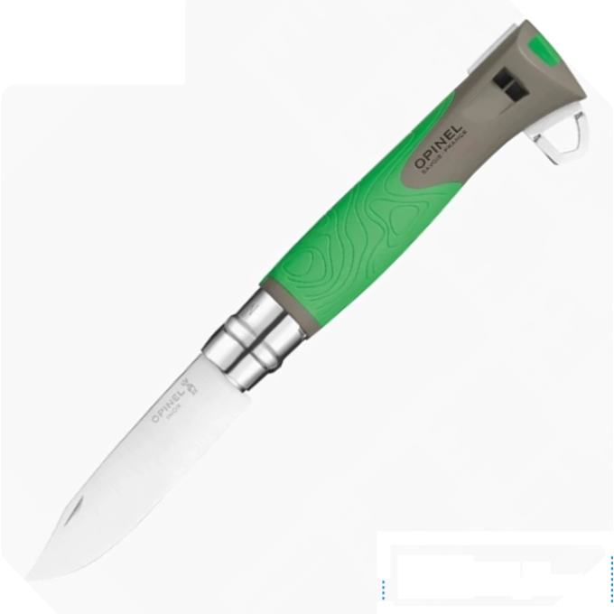 Нож OPINEL №12 EXPLORETICK REMOVER, зеленый